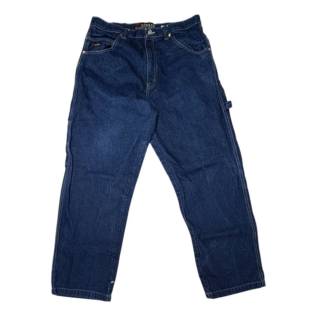 Brooklyn‎ Xpress Vintage Carpenter Blue Jeans 40 Baggy Hip Hop Y2k Hipster